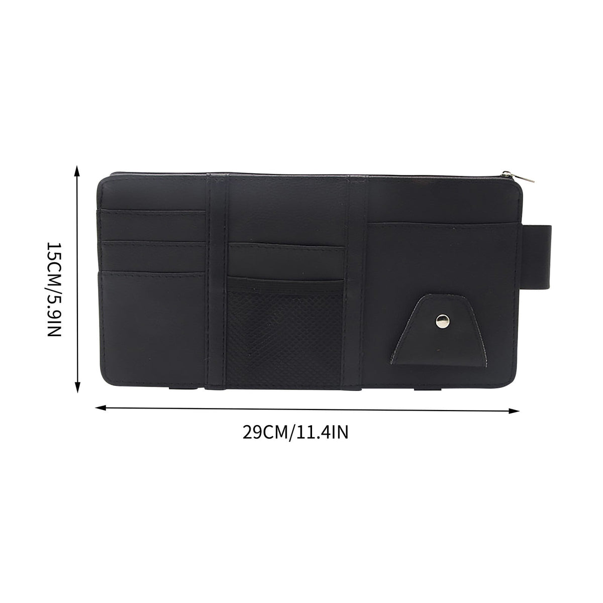 Organizer für die Sonnenblende im Auto mit mehreren Fächern, 12 × 6 Zoll - Image 3