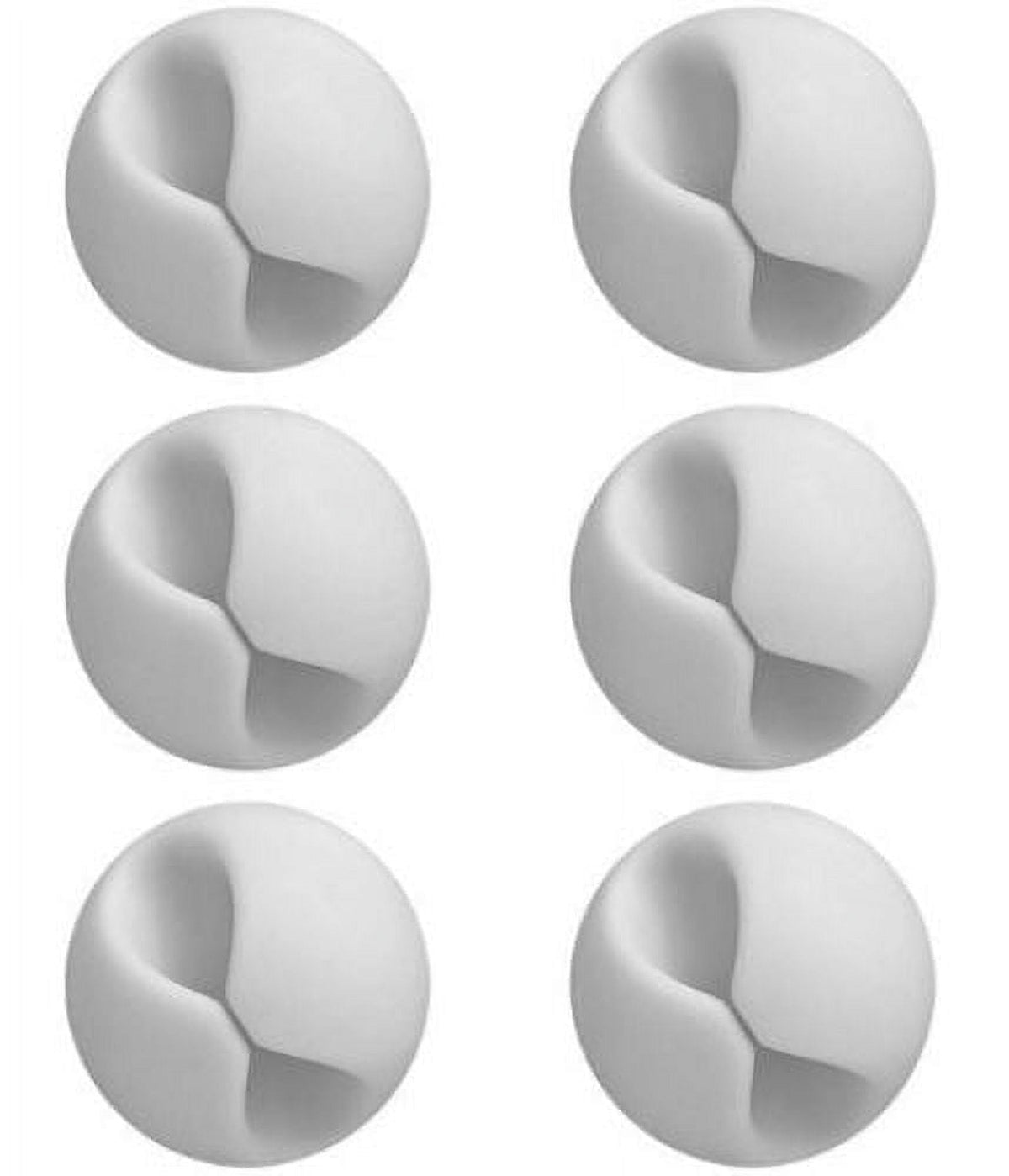 Kabelclips mit Klebepad, 6er-Set, für Schreibtisch, Wand und Auto