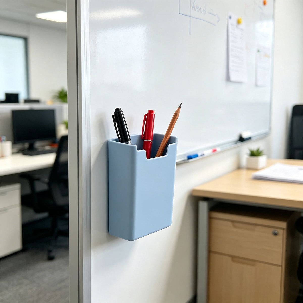 Magnetischer Stiftehalter für Whiteboard und Kühlschrank, 8,5 × 6,3 × 2,8 cm - Image 4