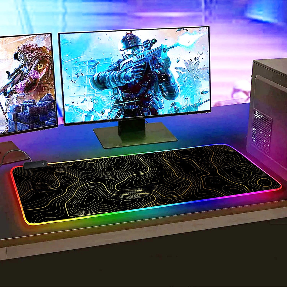 XXL-Mauspad mit RGB-Beleuchtung und 12 Modi, 31,5 × 11,8 Zoll - Image 6