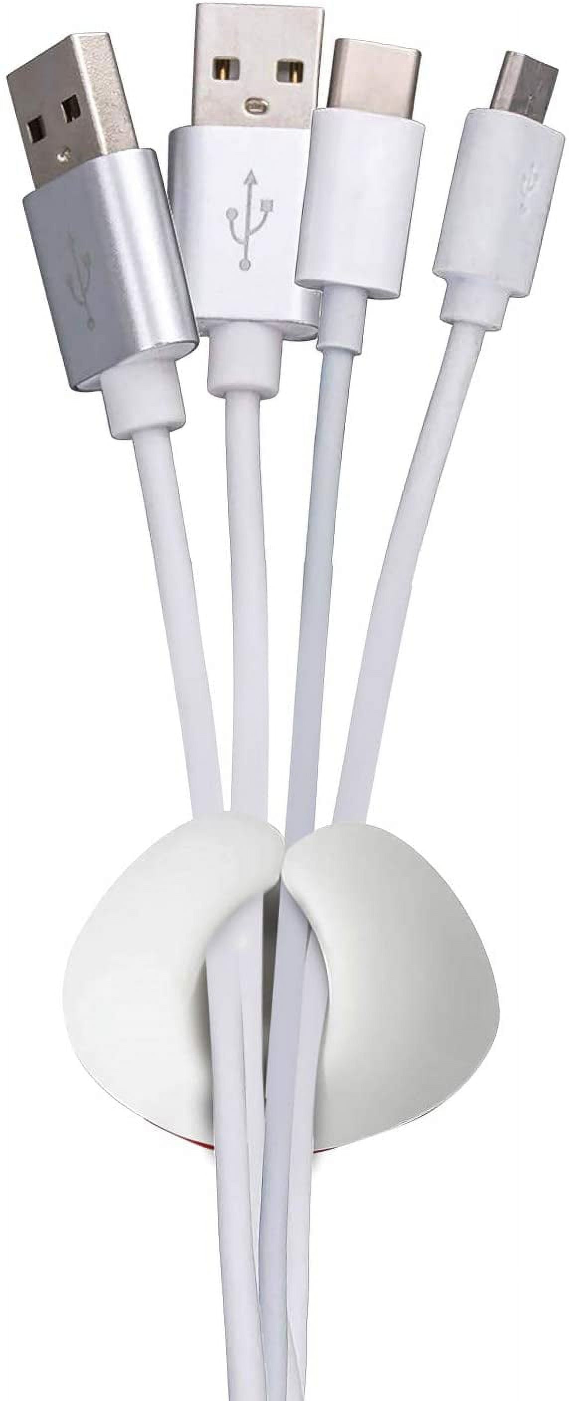 Kabelclips mit Klebepad, 6er-Set, für Schreibtisch, Wand und Auto - Image 3