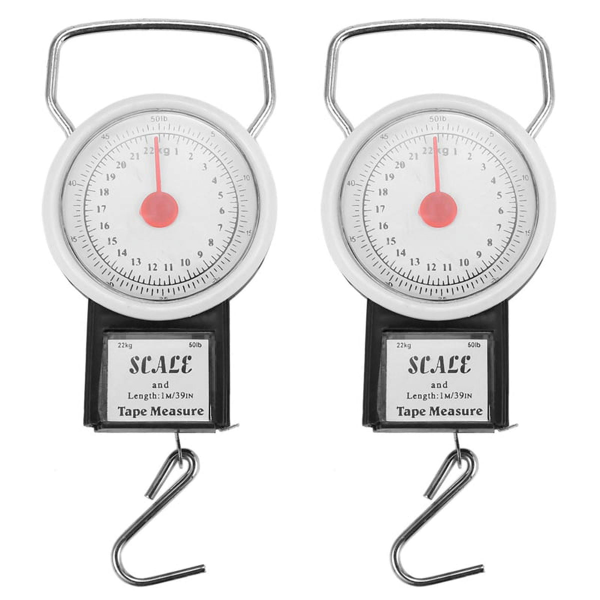Kofferwaage zum Einhängen, 2 Stück, bis 22 kg (50 lb), mit Maßband - Image 2