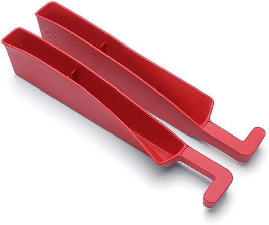 Sitzspaltfüller fürs Auto mit Ablagefach und Handyhalter, 2er-Set in Rot