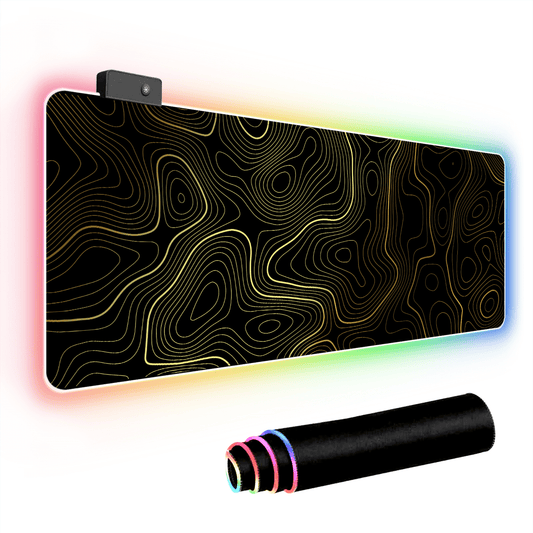 XXL-Mauspad mit RGB-Beleuchtung und 12 Modi, 31,5 × 11,8 Zoll