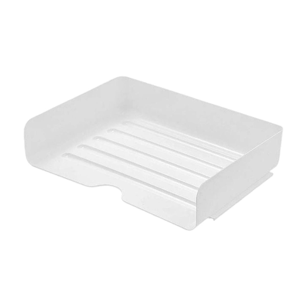 Stapelbare Ablagekörbe für A4, 4er-Set, 32 × 24 × 7 cm, Weiß