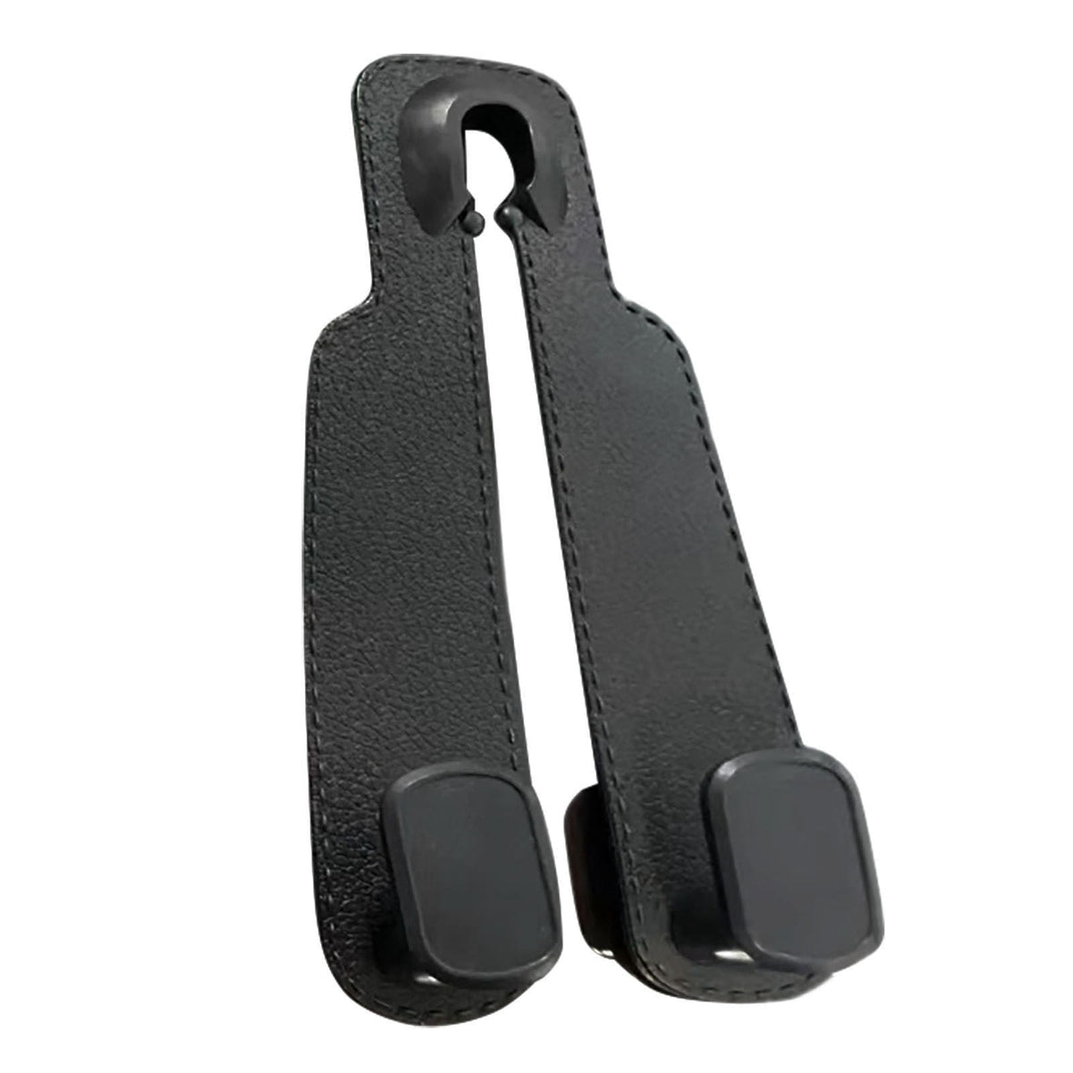 Haken für die Kopfstütze aus Leder und Metall, 2er-Set, biegsam