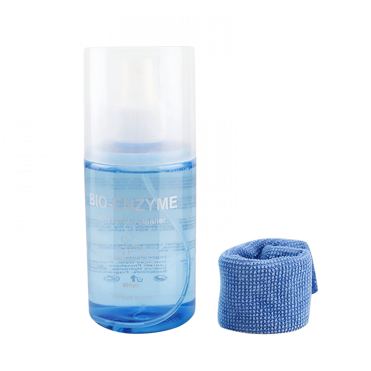Bildschirmreiniger-Set mit 200 ml Sprühflasche und Mikrofasertuch, streifenfrei - Image 2