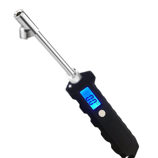 Digitaler Reifendruckprüfer bis 230 PSI mit Doppelkopf und beleuchtetem Display