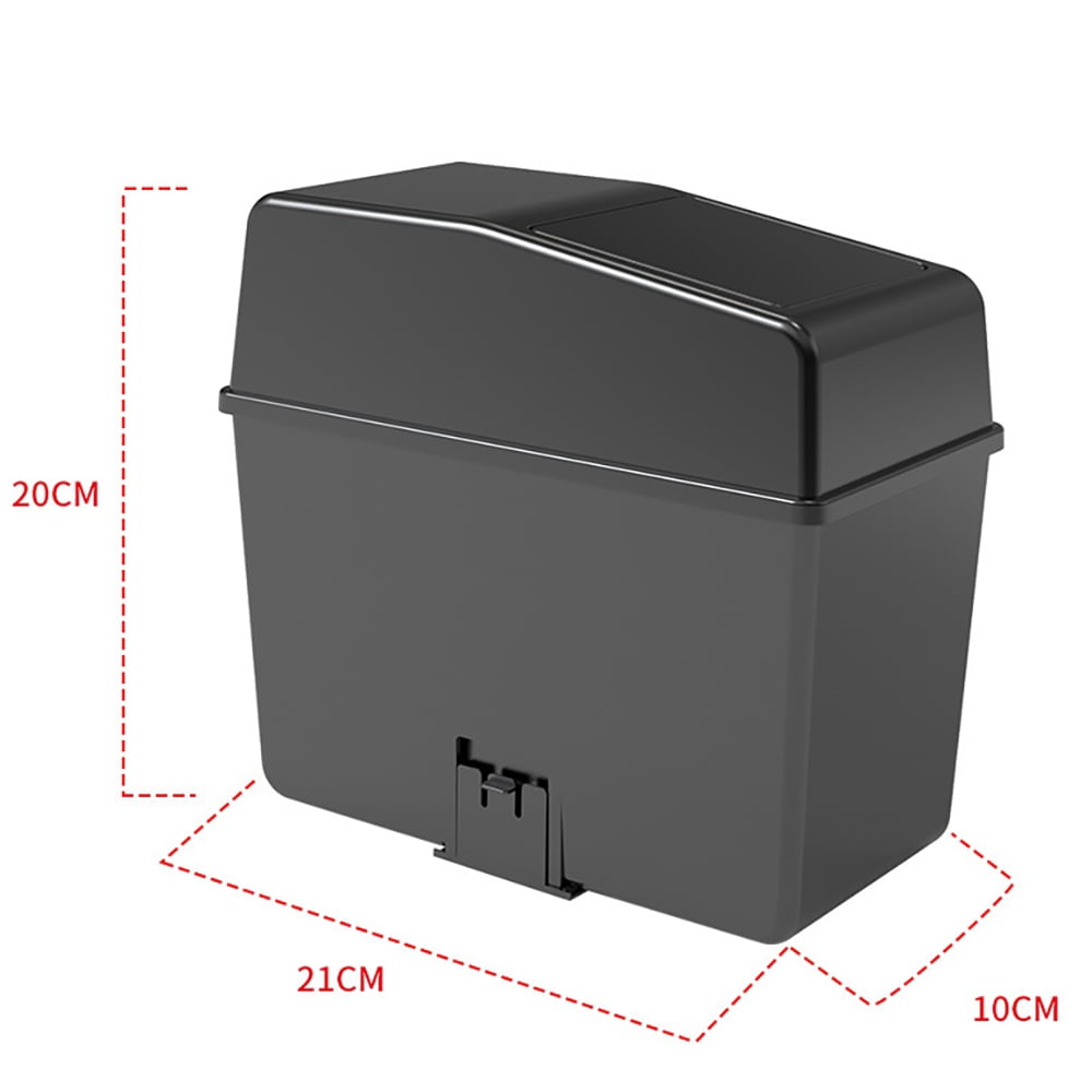 Mülleimer fürs Auto mit Deckel, rund 2 Liter, wasserdicht und auslaufsicher - Image 4