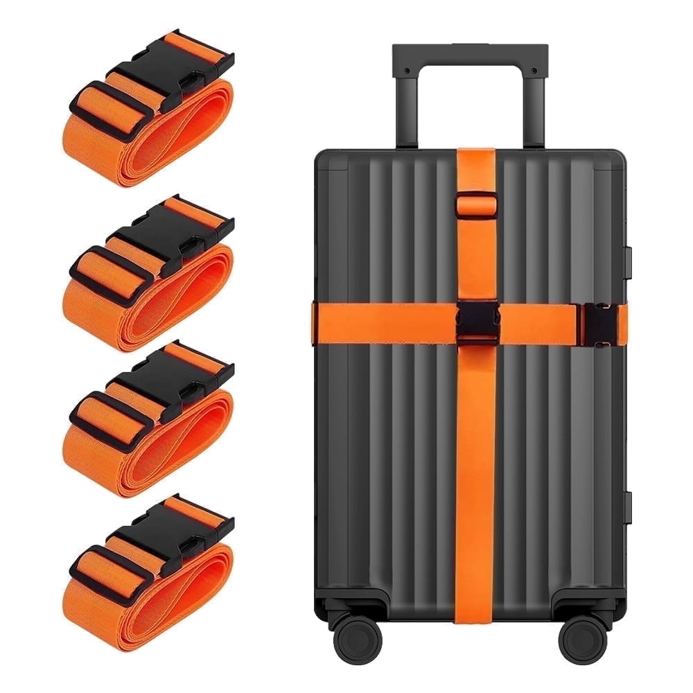 Koffergurte in Gelb, 4er-Set, passend für Koffer von 20 bis 32 Zoll - Image 2
