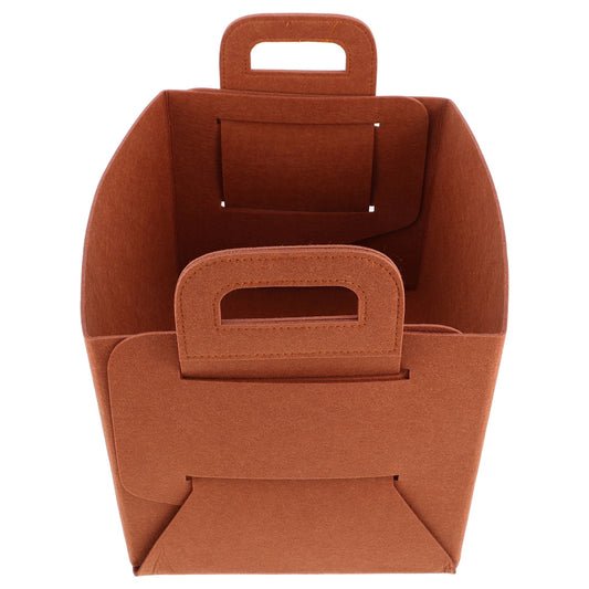 Faltbare Kofferraumbox aus Vliesstoff, 36 × 25 × 23 cm, in Hellbraun