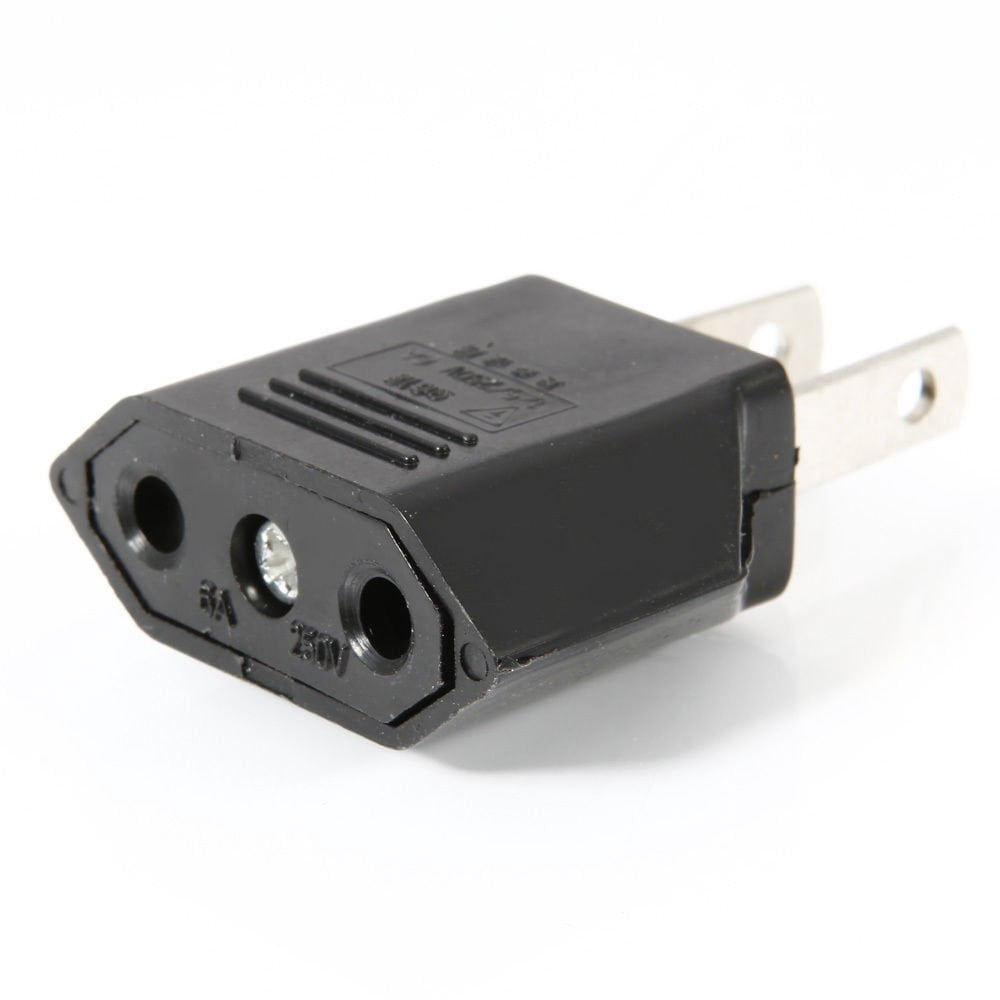 Reiseadapter vom Eurostecker auf US-Steckdose, 2,8 × 3,6 cm, Schwarz - Image 3