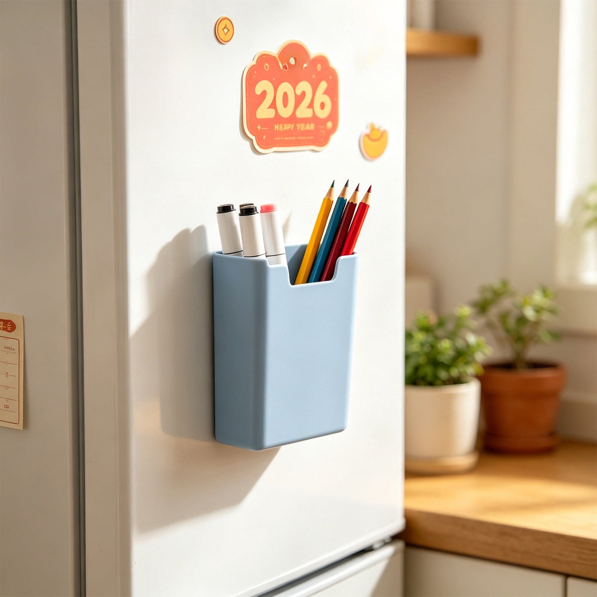 Magnetischer Stiftehalter für Whiteboard und Kühlschrank, 8,5 × 6,3 × 2,8 cm - Image 2